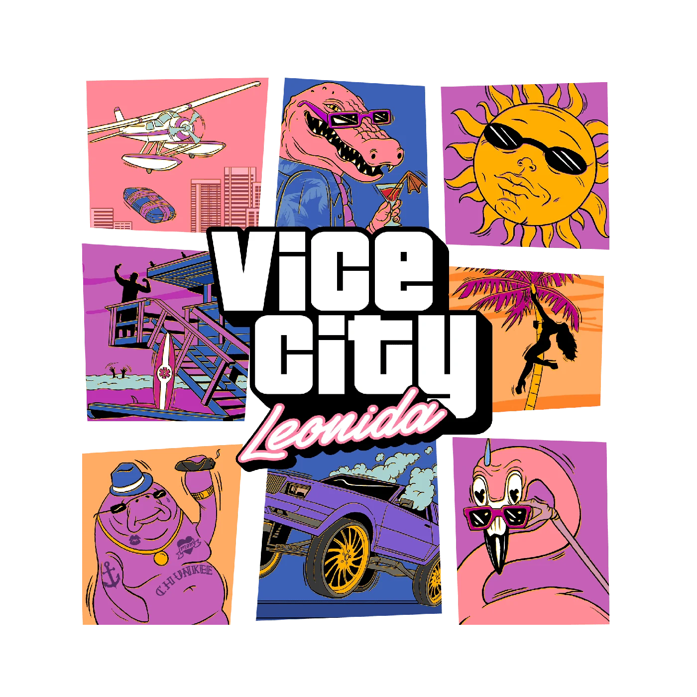 Vice City, Leonida illustrated collection artwork