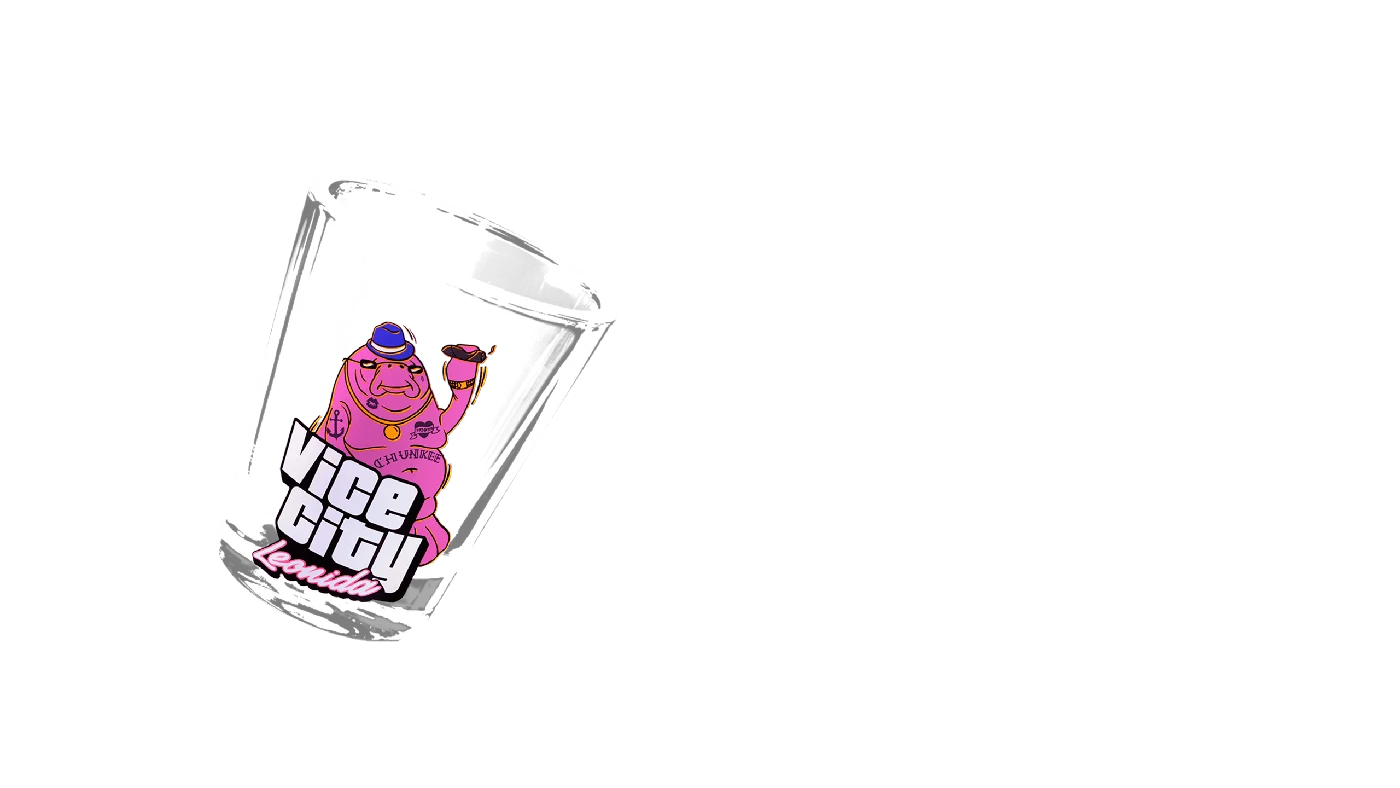 Chunkee the Manatee Shot glass