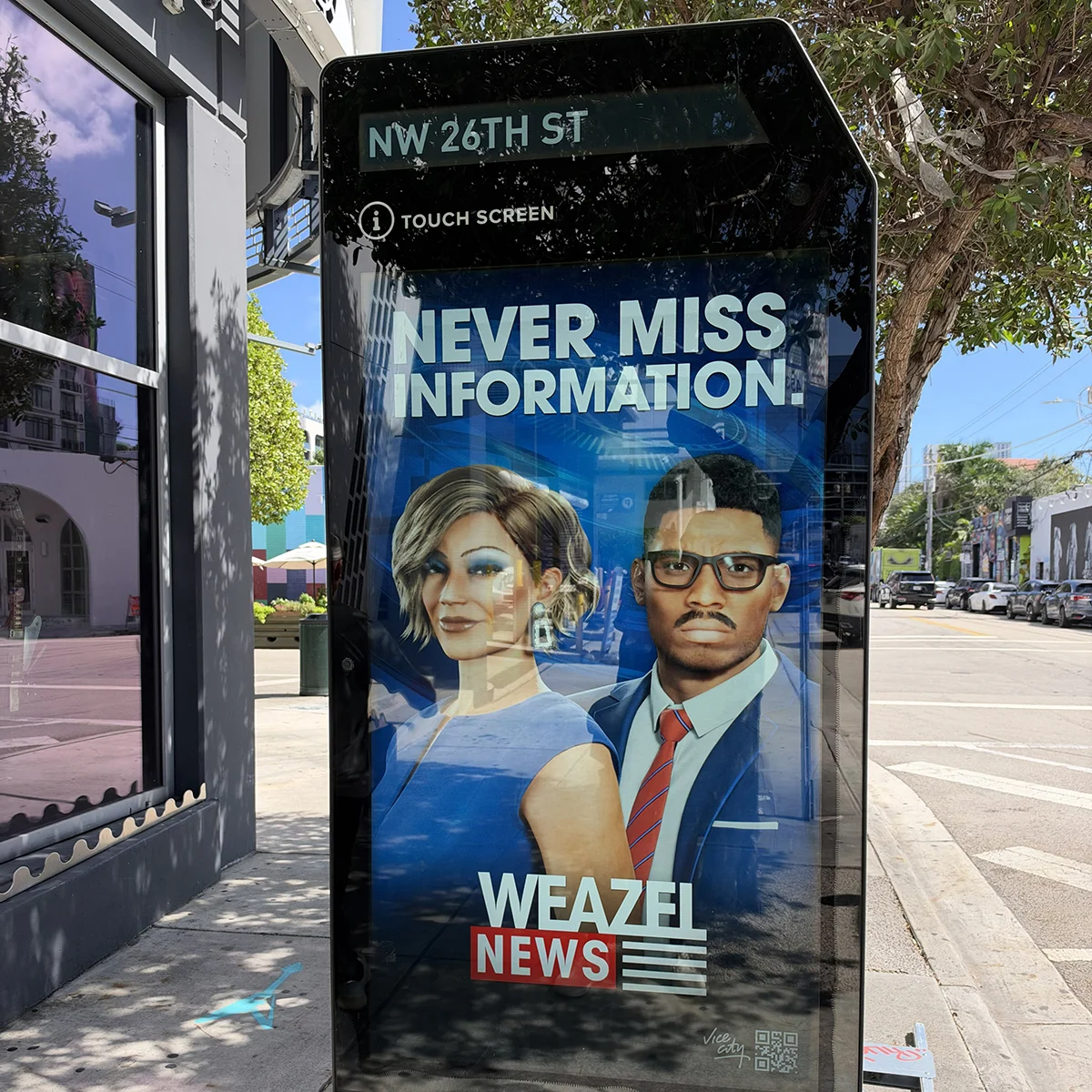 Weazel News in Wynwood. Photo: Joel Franco, via LLLLITL.